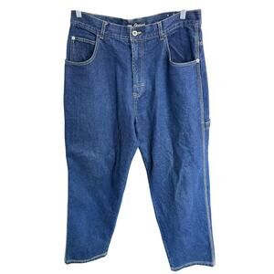 Vtg 90s Y2K Godbody Jeans Baggy Wide Leg 36x34 Skateboarding Cargo Grunge Skater